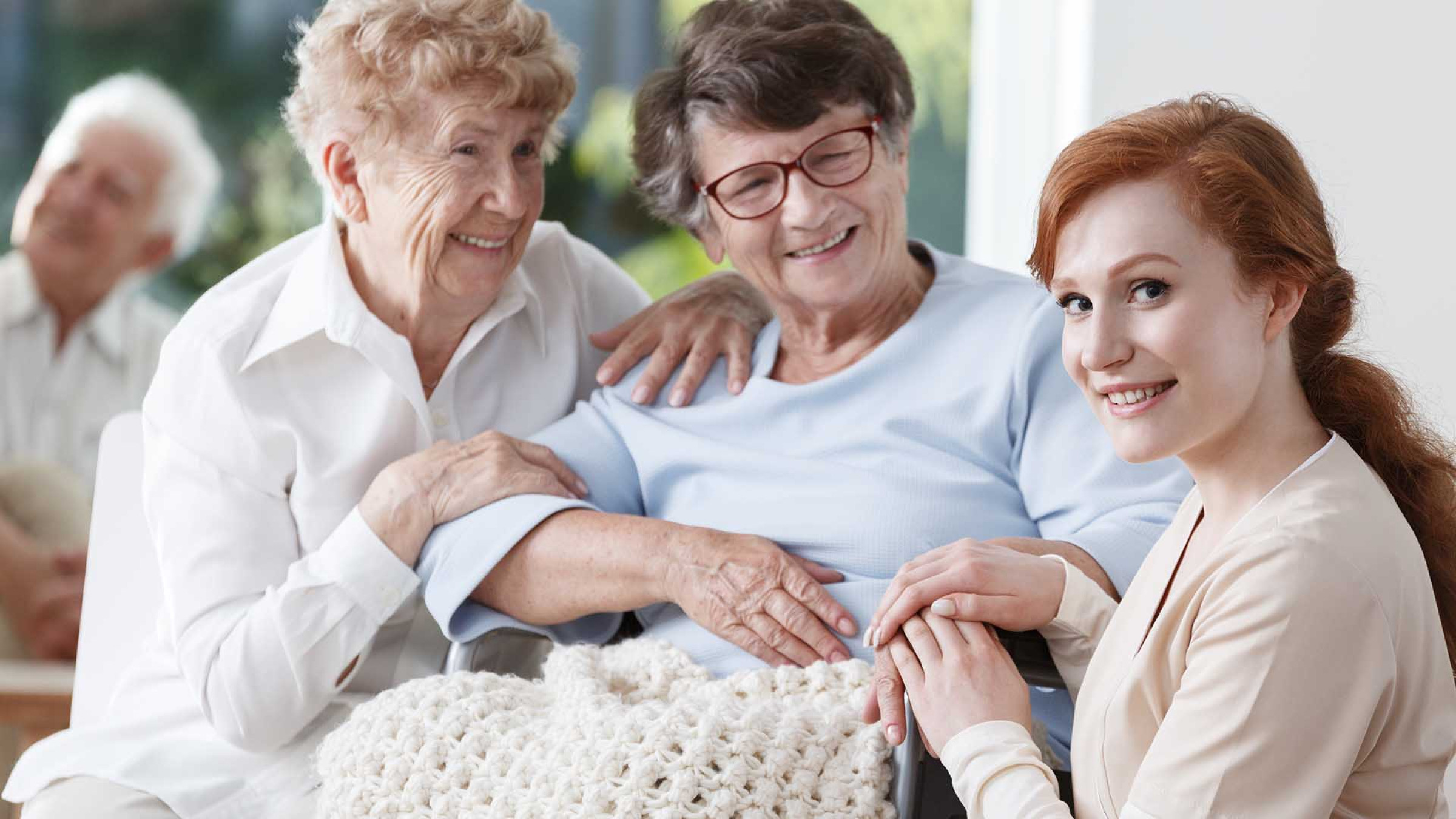 photo of a happy family with medical professional