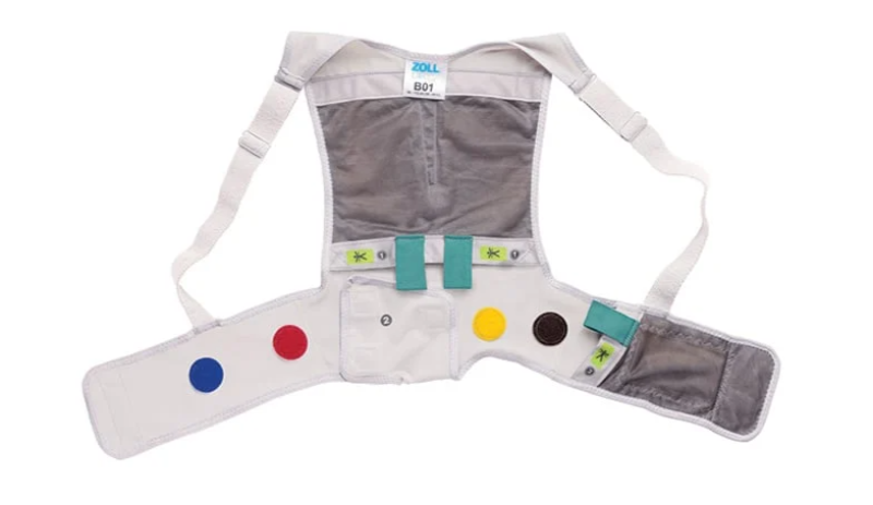 Picture of inside of LifeVest.